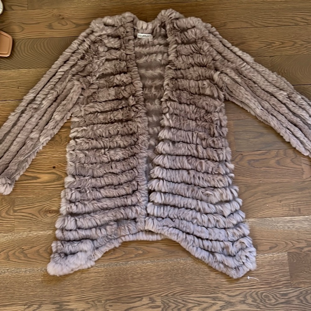Fuzzy thin faux fur jacket